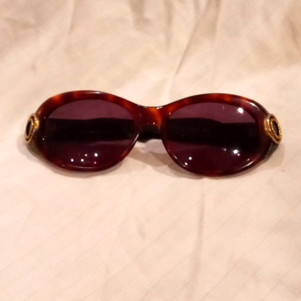 Vtg Rare Emmanuelle Kahnh Eyewear 70s Tortoise color France #114